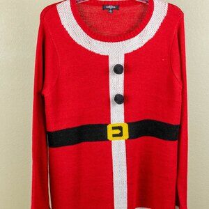 Ransom Santa Suit Christmas Sweater XL 🎅 Holiday Novelty Knit Red